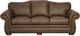 Craftmaster® Customizable CM Leather Bombay Shaped Arm Sofa-5