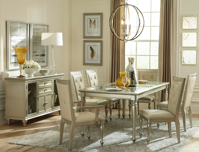 Homelegance® Celandine Silver Arm Chair-1
