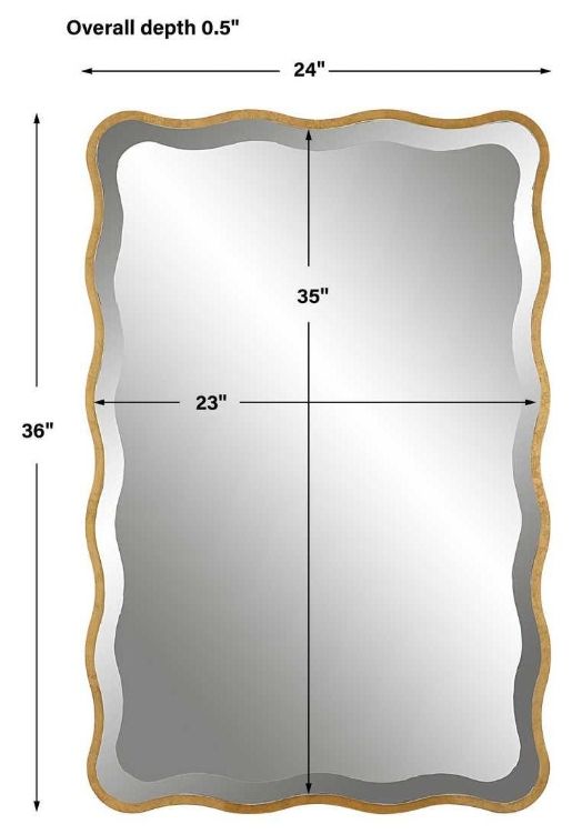 Uttermost® Aneta Gold Scalloped Mirror-2