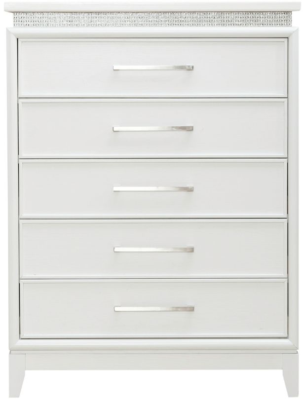 Liberty Furniture Reflections Pearl White Chest-2