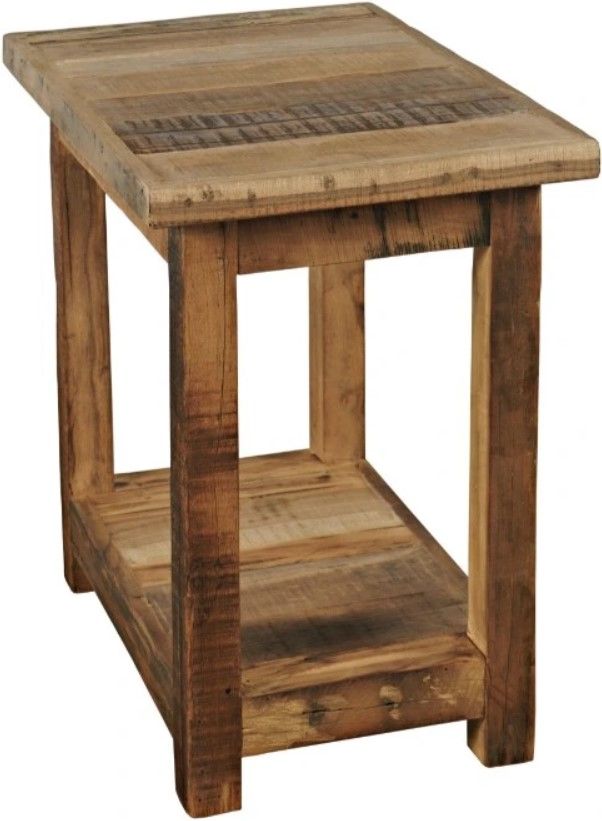 Jofran Inc. Reclamation Brown Chairside Table-0
