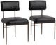 Classic Home Kester 2-Piece Jet Black Dining Chair Set-0
