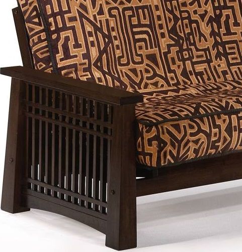 Night & Day Furniture™ Solstice Dark Chocolate Queen Moon Glider Futon-1