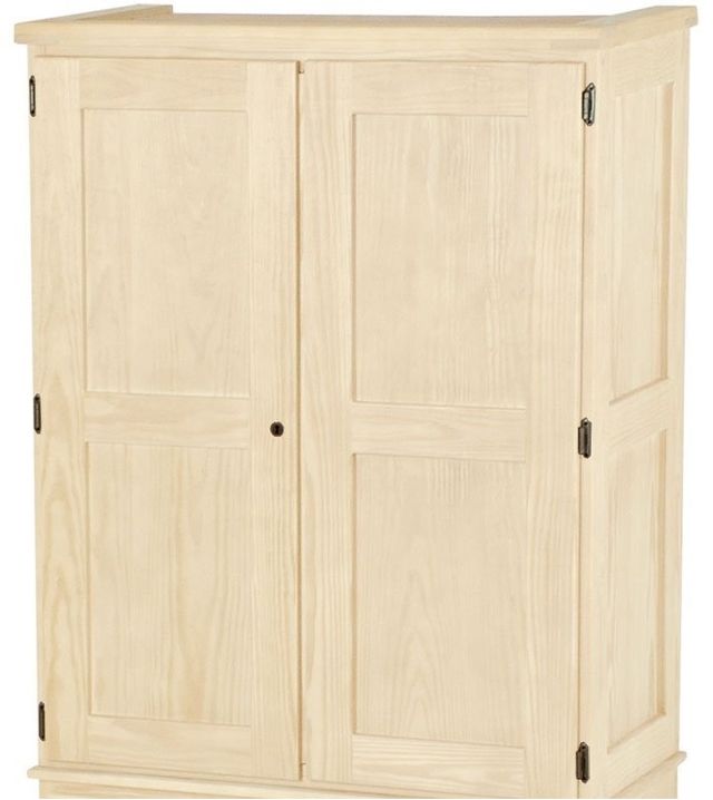 Crate Designs™ Furniture Unfinished Small Closet Armoire-1