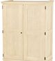 Crate Designs™ Furniture Unfinished Small Closet Armoire-1