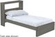 Crate Designs™ Furniture Graphite Full Youth Bookcase Bed-0
