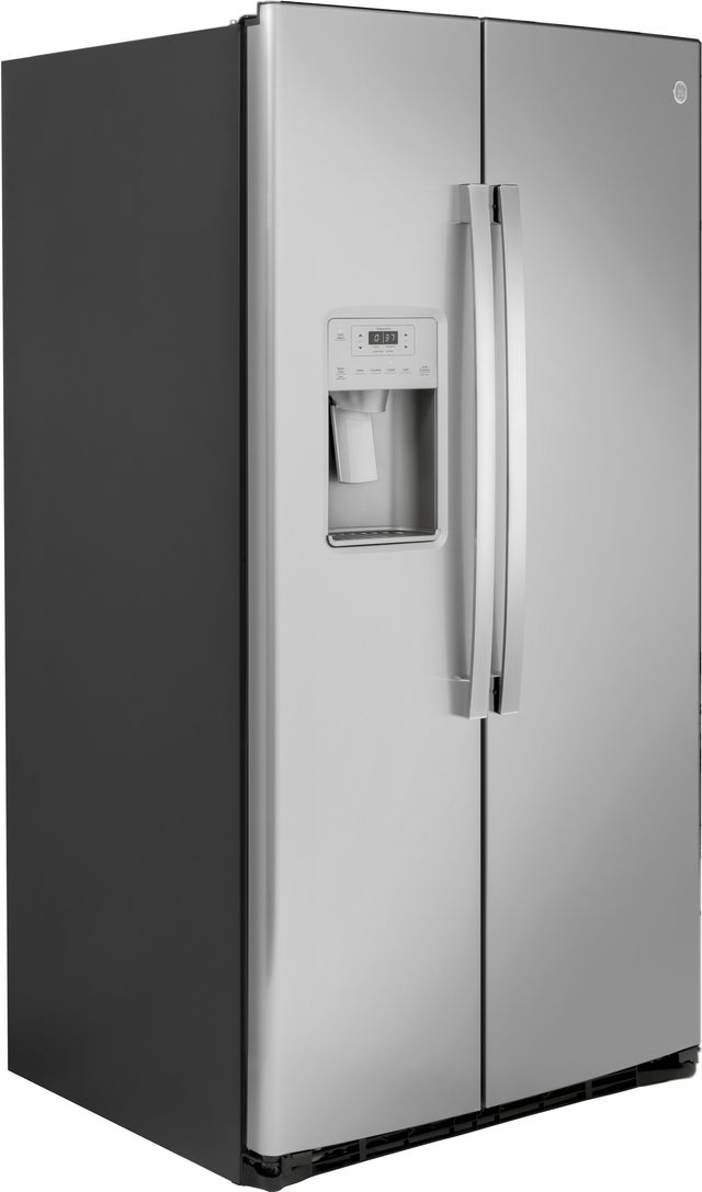 GE® 25.1 Cu. Ft. Stainless Steel Side-By-Side Refrigerator-1
