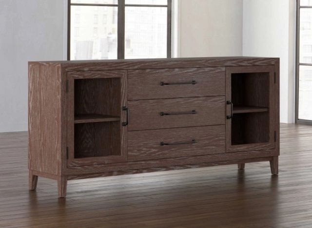 Bassett® Furniture Customizable BenchMade Fairfax Oak Sideboard-1