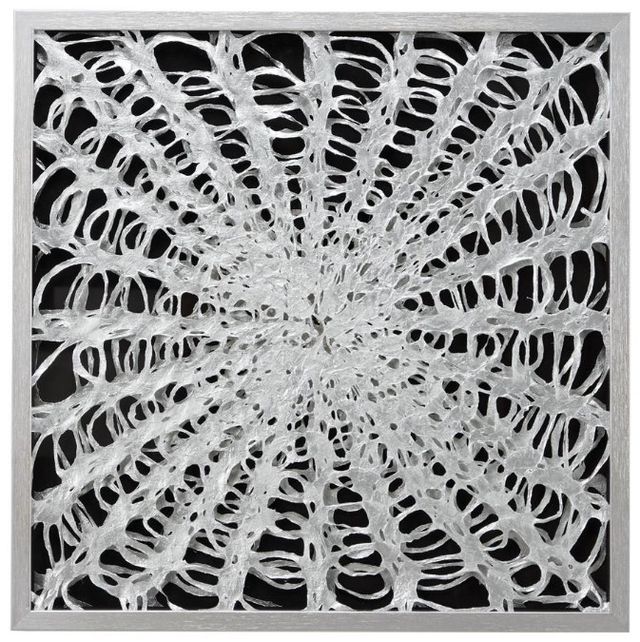 Deco Marche Black/White Abstract Shadow Box Wall Decor-0