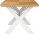 A & B Home Natural Dining Table with White Cross Legs-1