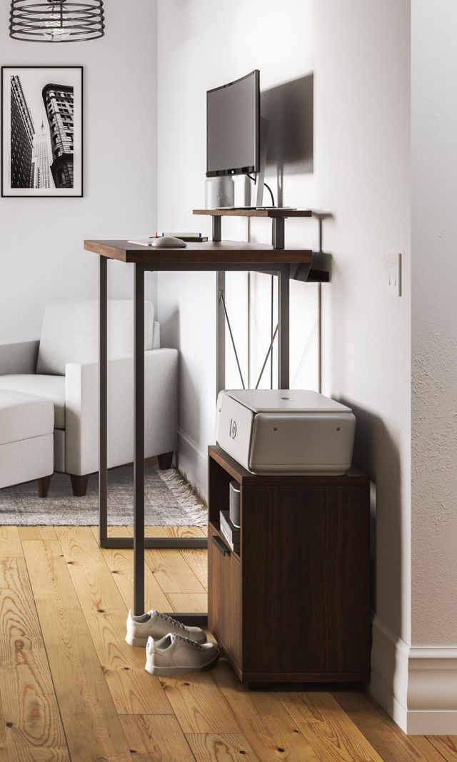 homestyles® Merge Brown Standing Desk and File Cabinet-3