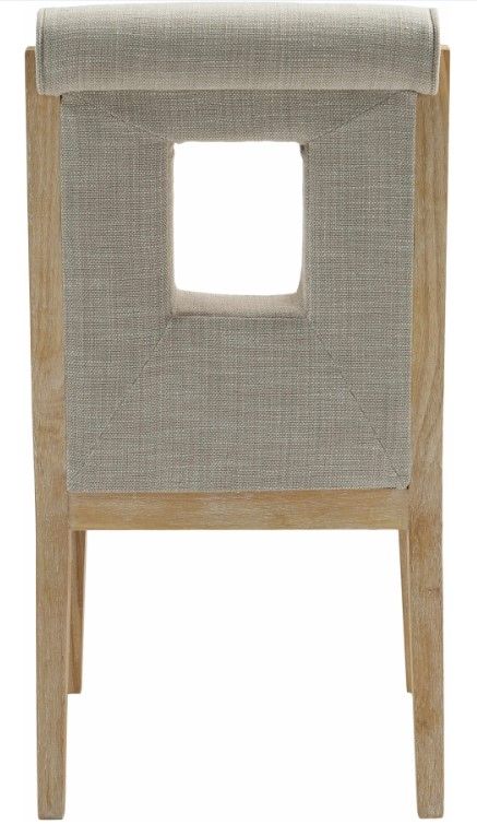 Meridian Furniture Gwendolyn Cream/Natural Upholstered Dining Side Chair-3