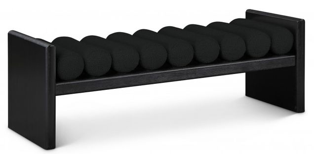 Meridian Furniture Waverly Black 52" Upholstered Bench-0