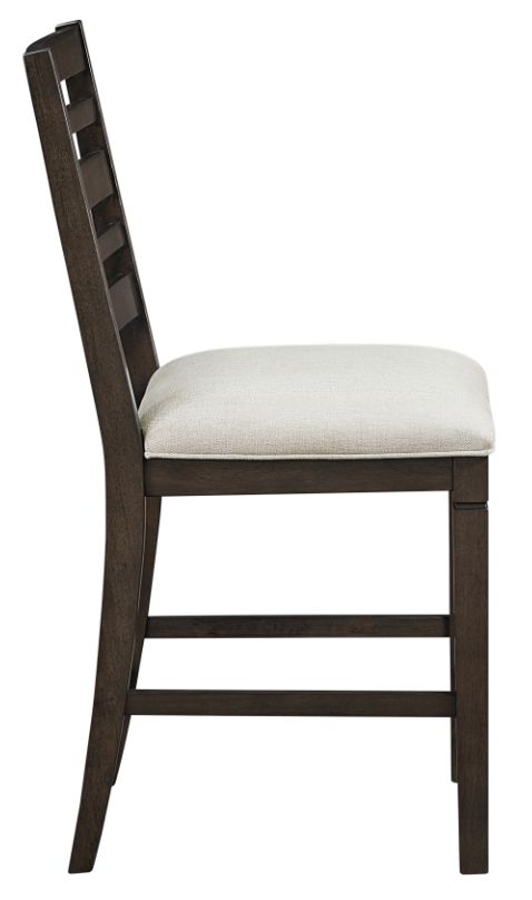 Homelegance® Victoria Beige/Dark Espresso Counter Height Chair-3