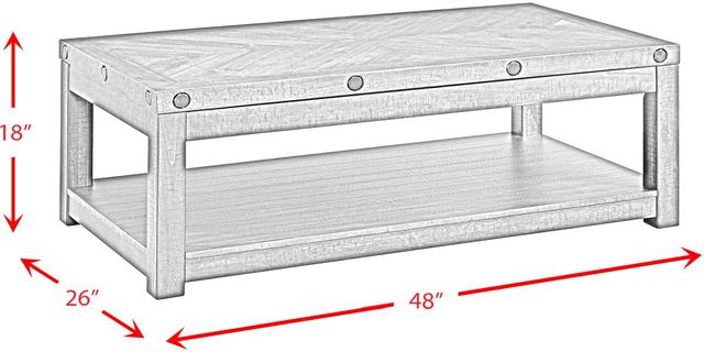 Elements International Colorado Charcoal Coffee Table-1