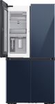 Samsung Bespoke 23.0 Cu. Ft. Navy Glass Smart Counter Depth 4-Door Flex™ French Door Refrigerator with WiFi and Customizable Panel Colors -3