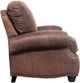 BarcaLounger® Longhorn Sanded Dark Bomber Leather Manual Recliner-4