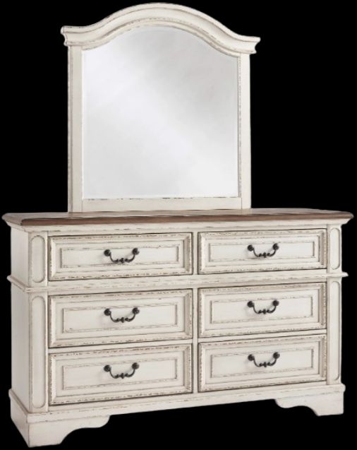 Signature Design by Ashley® Realyn Chipped White Youth Mirror-1