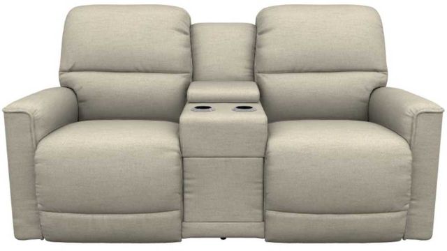 La-Z-Boy® Cade Pebble Manual Reclining Loveseat with Console-1