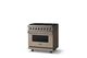 Viking® 5 Series 36" Nantucket Pro Style Dual Fuel (NG) Range with Polished Chrome Trim-2