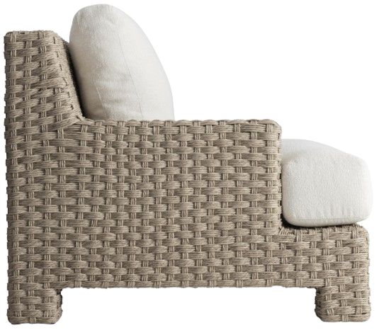 Bernhardt Trieste Bernhardt Exteriors Pampas/White Fabric/Wicker Outdoor Chair-2