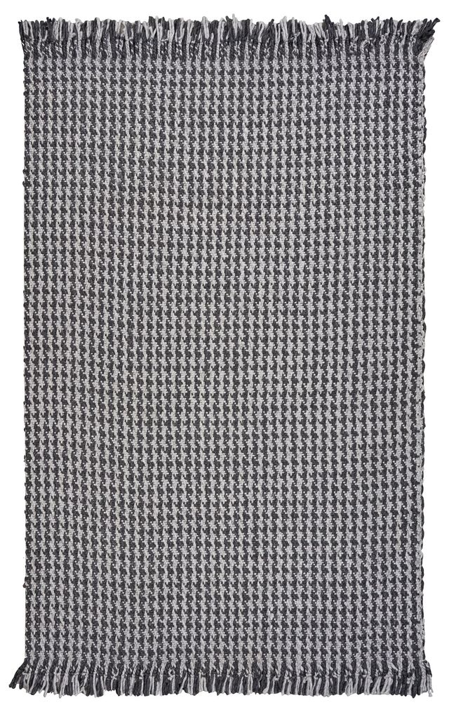 KAS Rugs Maui Grey Houndstooth 5'x8' Rug-0