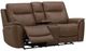 Liberty Furniture Collins York Chestnut Leather Power Reclining Loveseat with Console-1