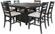 Jofran Inc. Altamonte 7-Piece Dark Charcoal/Gray Square Dining Set-0