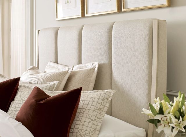 American Drew® Lenox Siena Alabaster California King Upholstered Panel Bed-2
