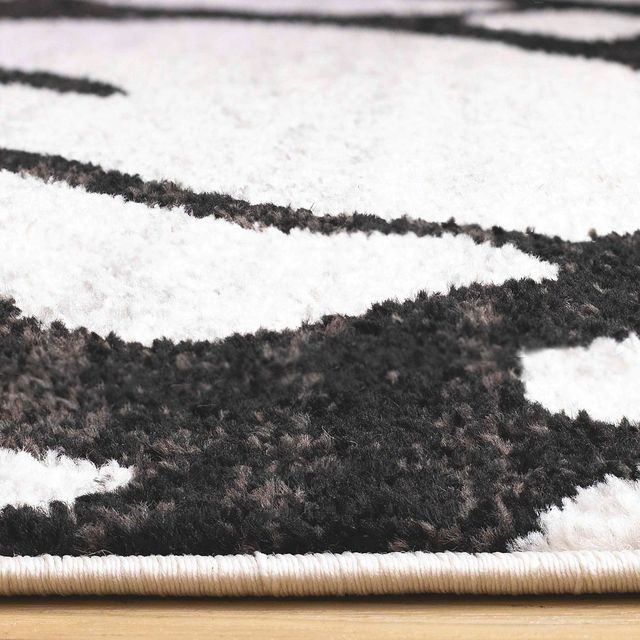 Kalora Interiors Eclipse Grey/White 5'x8' Style 1 Area Rug-1