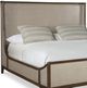 Century® Curate Canvas Dove Grey/Rich Chestnut King Panel Bed-1
