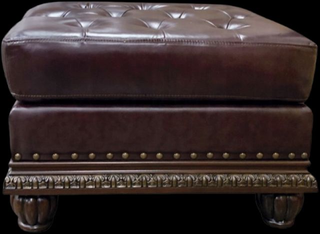 ACME Furniture Anondale Cherry/Espresso Leather Ottoman-3