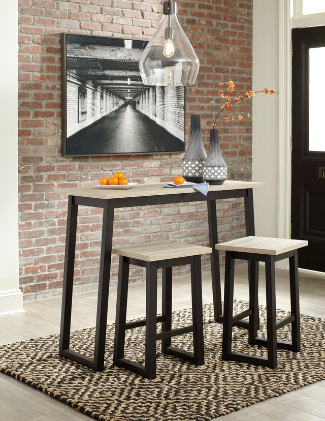 Signature Design by Ashley® Waylowe 3-Piece Two-tone Counter Height Dining Table Set-3