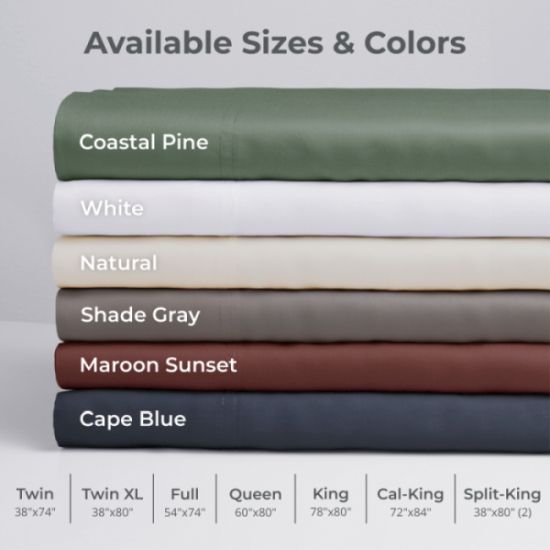Cariloha Aloha 4-Piece Shade Gray Queen Soft Sheet Set-3