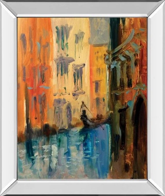 Classy Art Venice I by Anne Farrall Doyle Mirrored Frame Wall Art-0