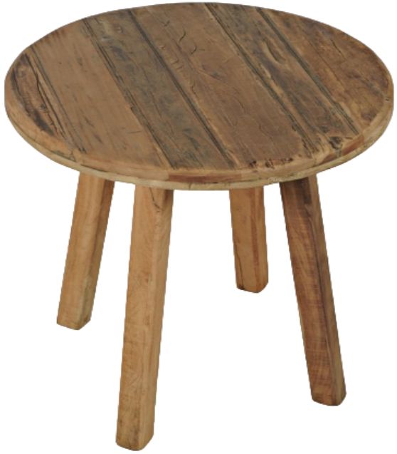 Jofran Inc. Reclamation Brown Round Side Table-0