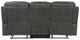 Homelegance® Oberon Dark Gray Double Manual Reclining Sofa-3