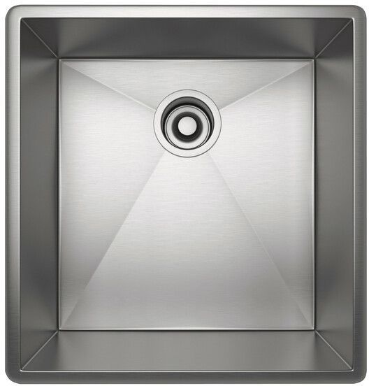 Rohl® Brushed Stainless Steel Single Bowl Kitchen Sink-0