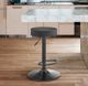 Armen Living Dax Gray Backless Adjustable Bar Stool-3