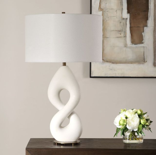 Uttermost® Meridian Ivory Table Lamp-1