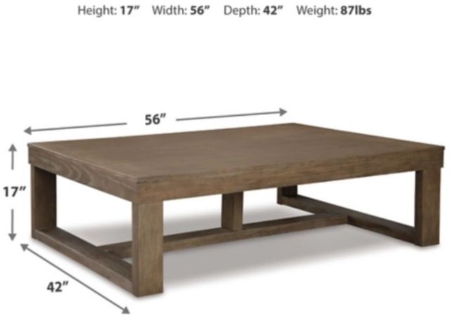 Signature Design by Ashley® Cariton Gray Rectangular Cocktail Table-2