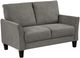Homelegance® Aliana Chocolate Loveseat-0