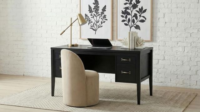 Coaster® Graham Black Double Pedestal Lift Top Computer Desk-2