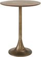 Renwil® Sparta Light Brown Accent Table with Antique Brass Base-0