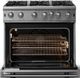 Viking® 5 Series 36" Stainless Steel Pro Style Natural Gas Range-1
