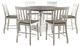 Steve Silver Co. Joanna 7-Piece Dark Oak/Ivory Counter Table Set-0