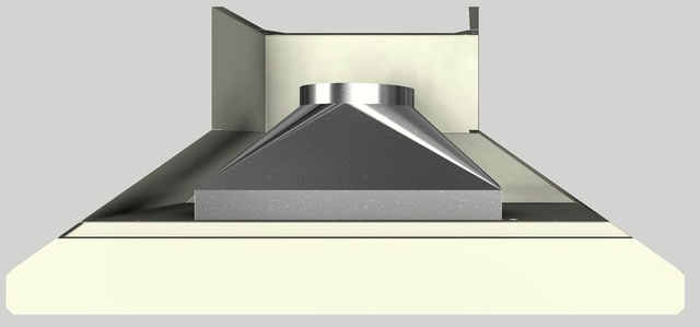 Vent-A-Hood® 66" Biscuit Wall Hood-3