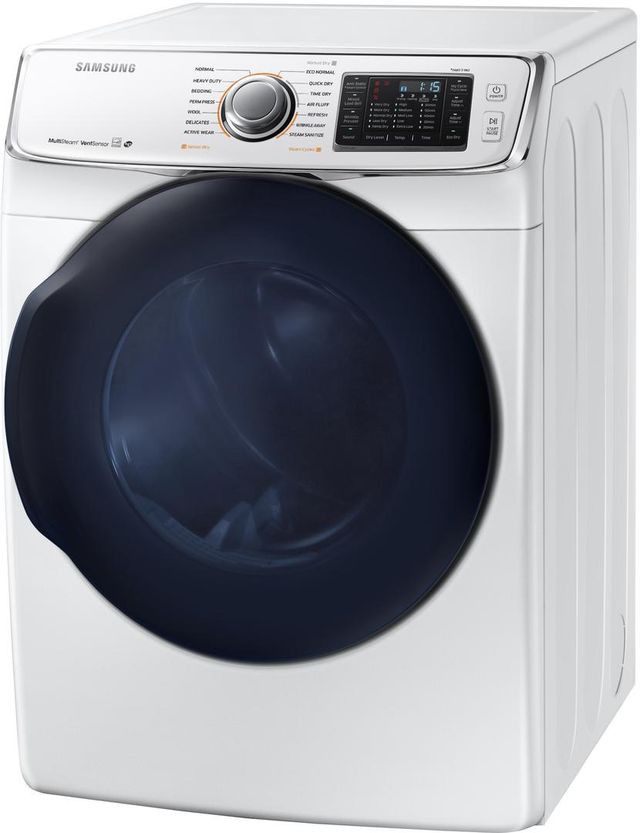 Samsung 7.5 Cu. Ft. White Front Load Gas Dryer-2