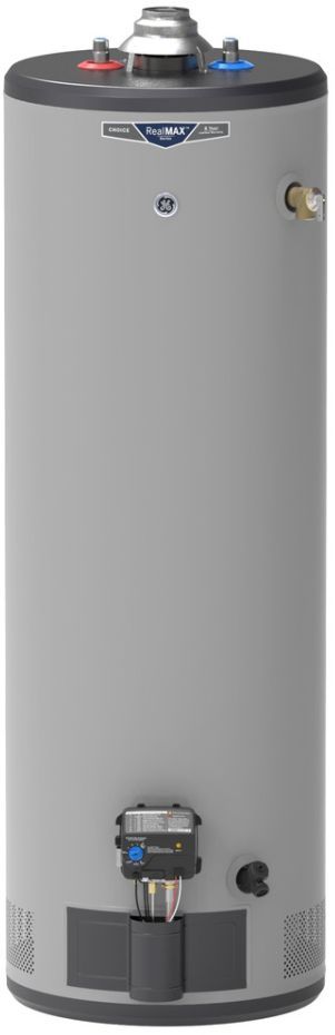 GE RealMAX® Choice 40 Gallon Tall Liquid Propane Atmospheric Water Heater-0