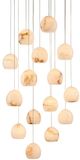 Currey & Company Lazio Multi-Drop Natural/Painted Silver Pendant Lighting-0